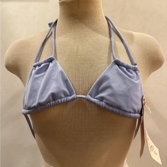 NWT We Are HAH “HAHt Titsy Top” bathing suit top size Small in Periwinkle Blue - Picture 1 of 4